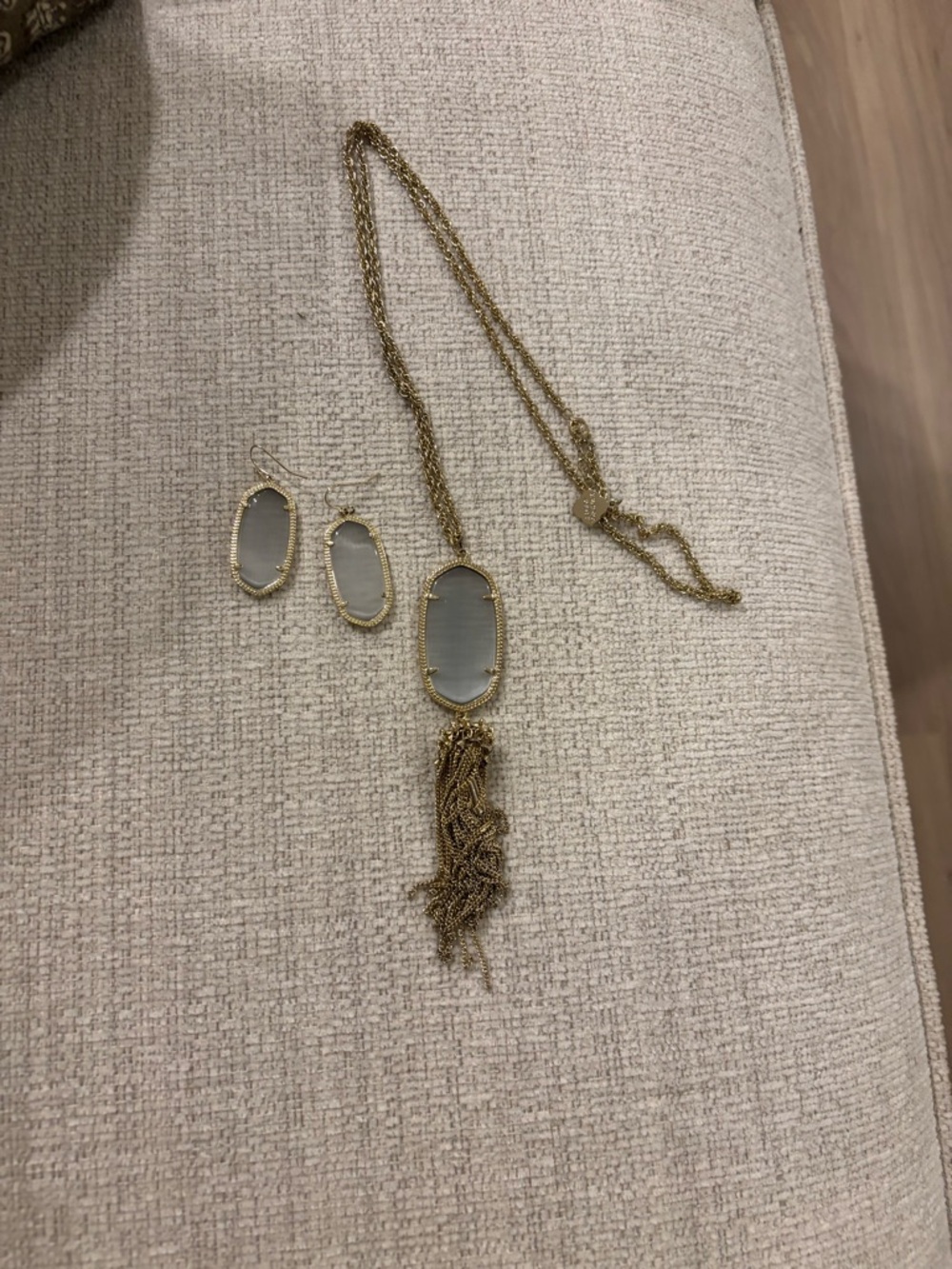 Kendra Scott necklace + matching earrings